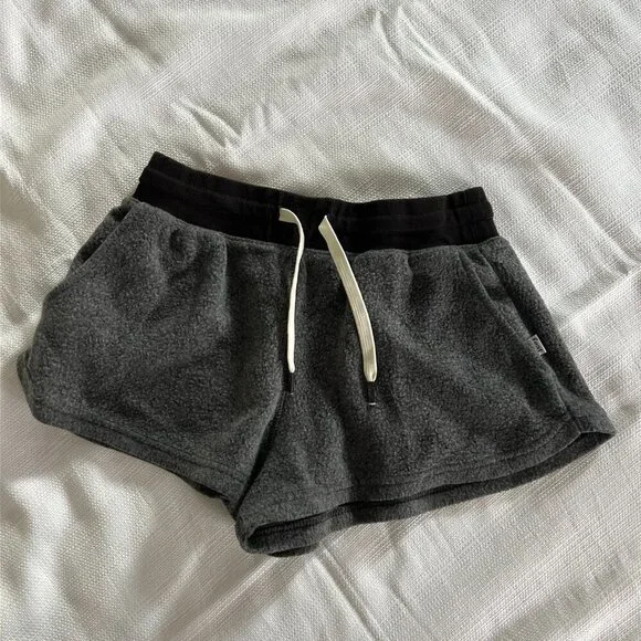 Feat Women's Small Blanketblend Shorts Tie Dye High Rise Fuzzy Drawstring - 0347 - Picture 3 of 6